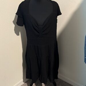 ARULA Black Midi Dress